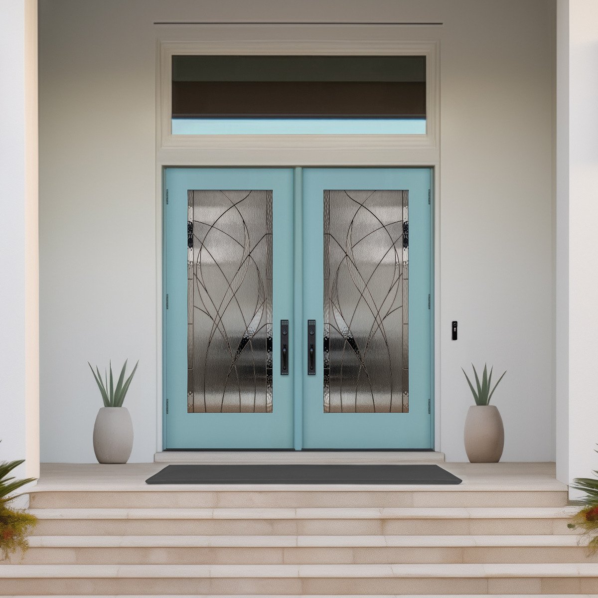 French Entry Doors with decorative glass