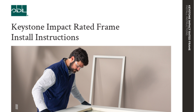 Keystone Impact Rated Frame Install Instructions