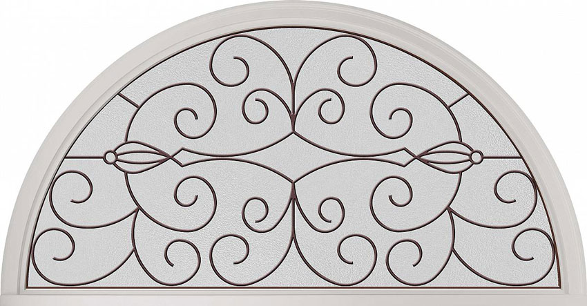 Large Round Top Transom 516-CA