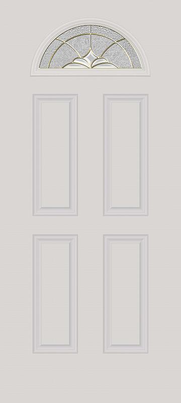 Hollister Oval Door with Rozet Glass in Admiral Blue - Advisar