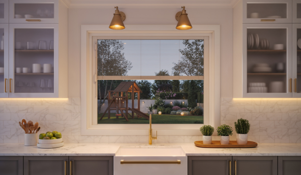 ODL Blinds + Glass XL kitchen window